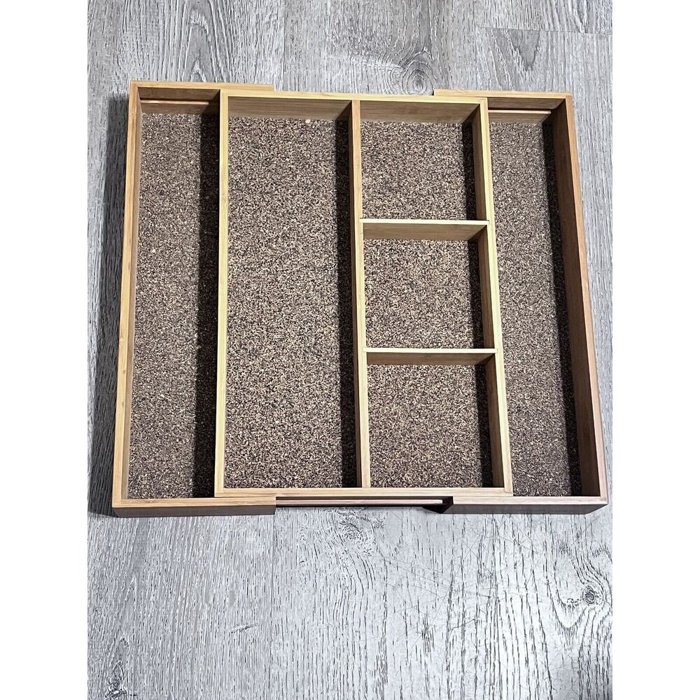 Bamboo Tray Organizer Hardware Organizer Cutlery Tray Utopia Kitchen Cork